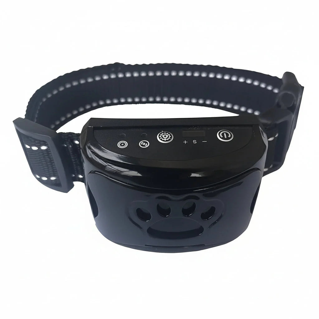 Dog Bark Training Collar Adjustable Tone & Gentle Pulse USB Rechargeable