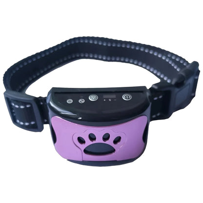 Dog Bark Training Collar Adjustable Tone & Gentle Pulse USB Rechargeable