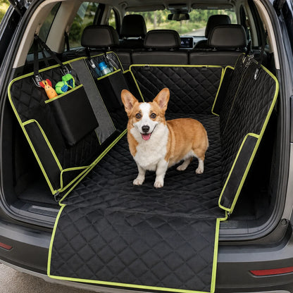 Dog Car Seat Cover Quilted 6-In-1 Non-Slip