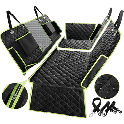 Dog Car Seat Cover Quilted 6-In-1 Non-Slip