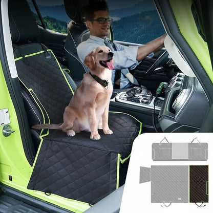 Dog Car Seat Cover Quilted 6-In-1 Non-Slip