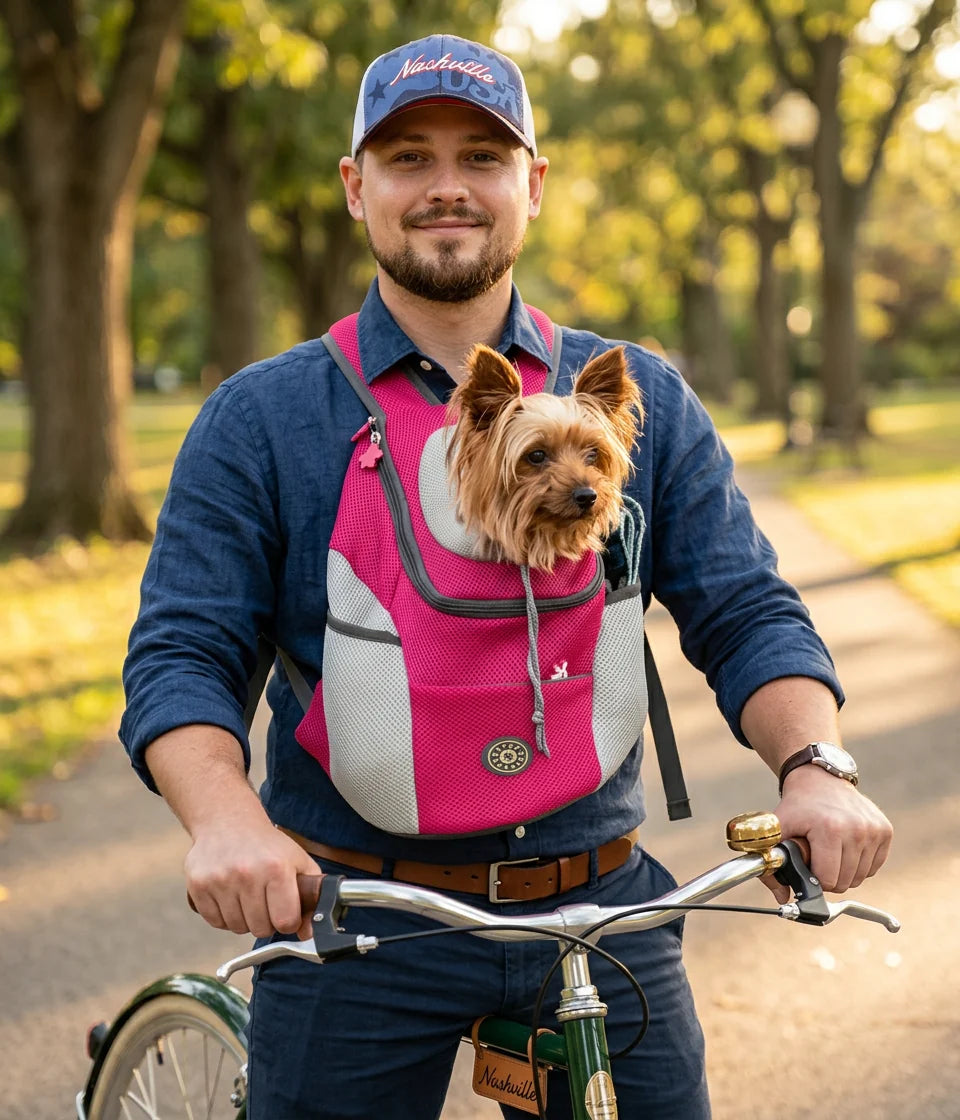 Dog Carrier Backpack Padded Adjustable Safety Harness