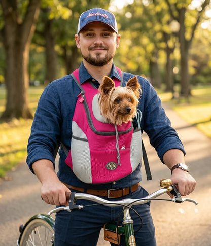 Dog Carrier Backpack Padded Adjustable Safety Harness