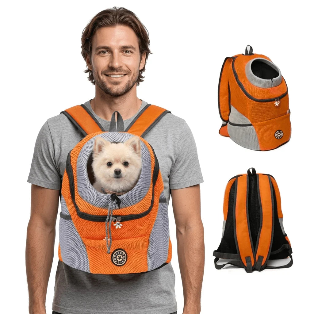 Dog Carrier Backpack Padded Adjustable Safety Harness