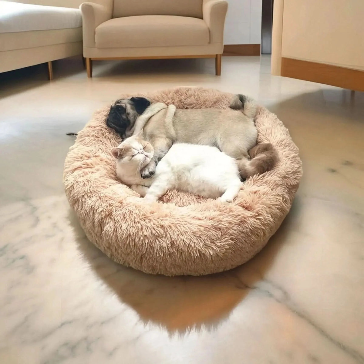 Dog & Cat Bed Ultra-Soft Corduroy Machine-Washable Raised Edge