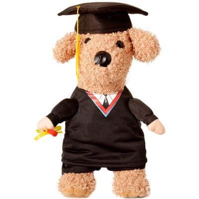 Dog Costume Professor Theme Breathable Cotton Blend