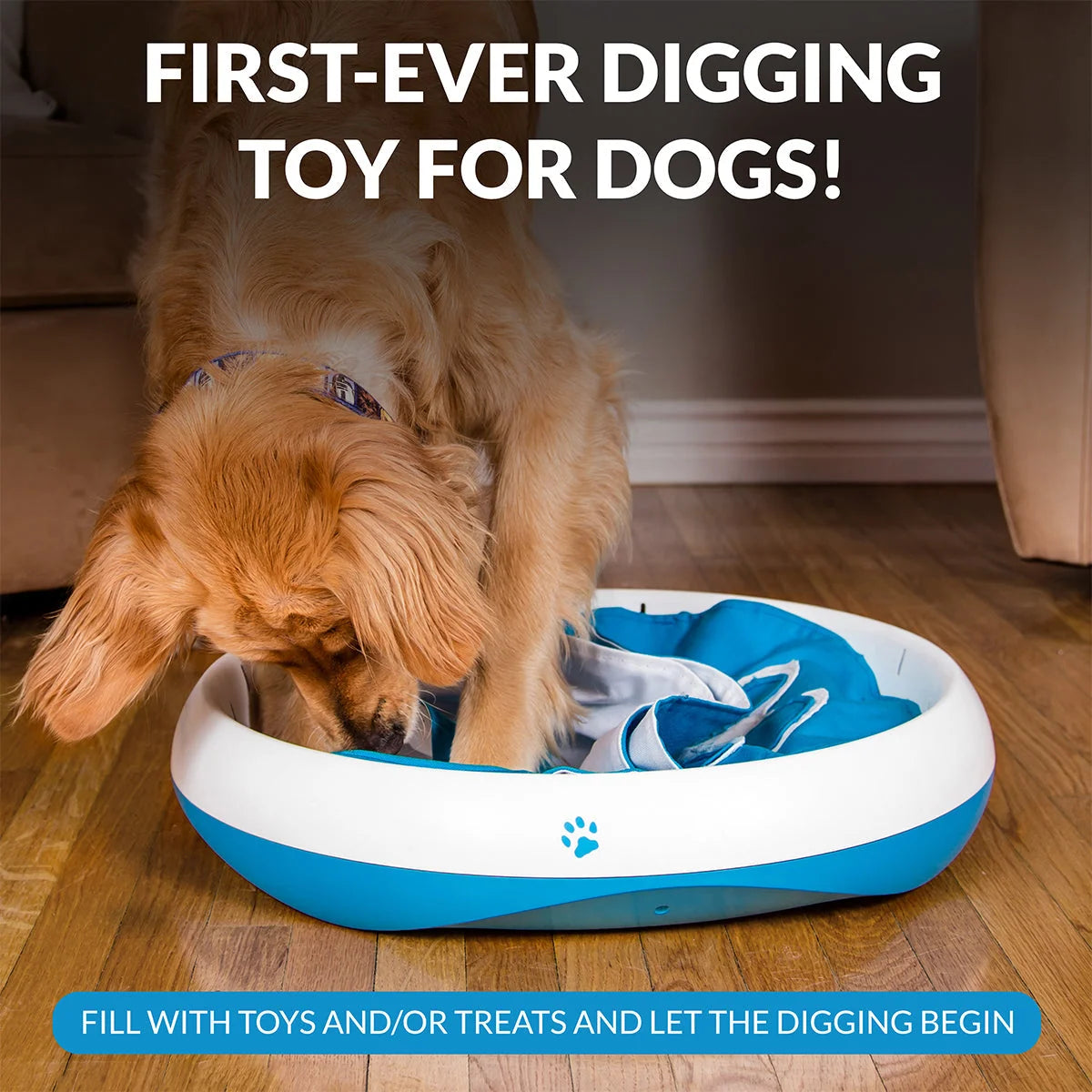 Dog Digging Toy Interactive Puzzle Machine-Washable Flaps