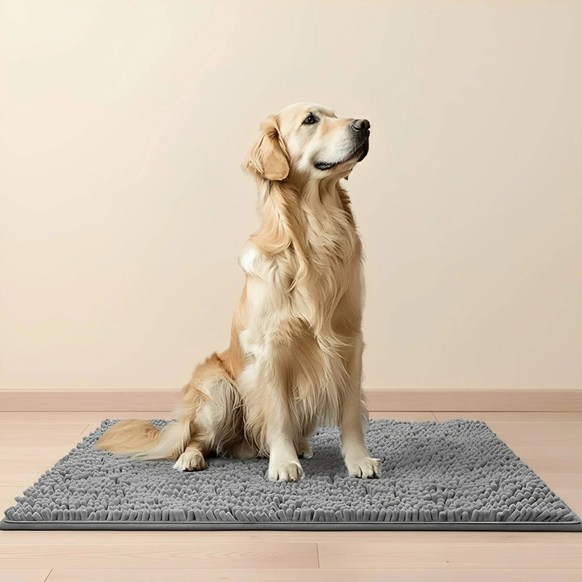 Dog Door Mat Absorbent Non-Slip Muddy Paw Protection