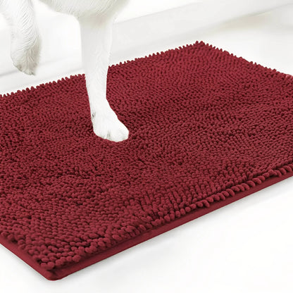 Dog Door Mat Absorbent Non-Slip Muddy Paw Protection