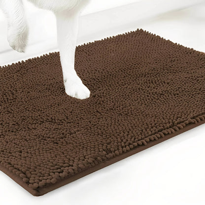 Dog Door Mat Absorbent Non-Slip Muddy Paw Protection