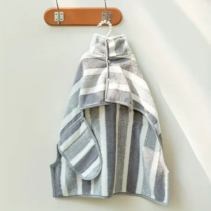 Dog Drying Robe Cotton & Microfiber Super-Absorbent Full Coverage