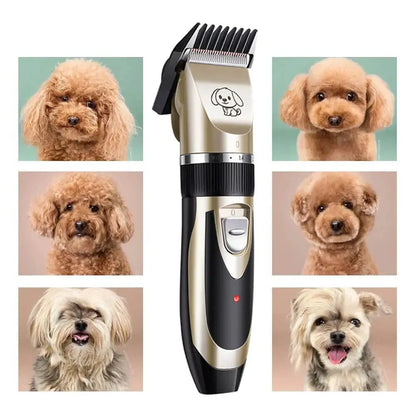 Dog Grooming Trimmer Cordless Quiet Motor Four Guide Combs