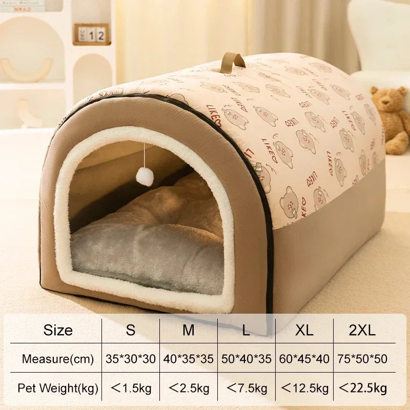 Dog House Cotton Warm Insulating Machine-Washable