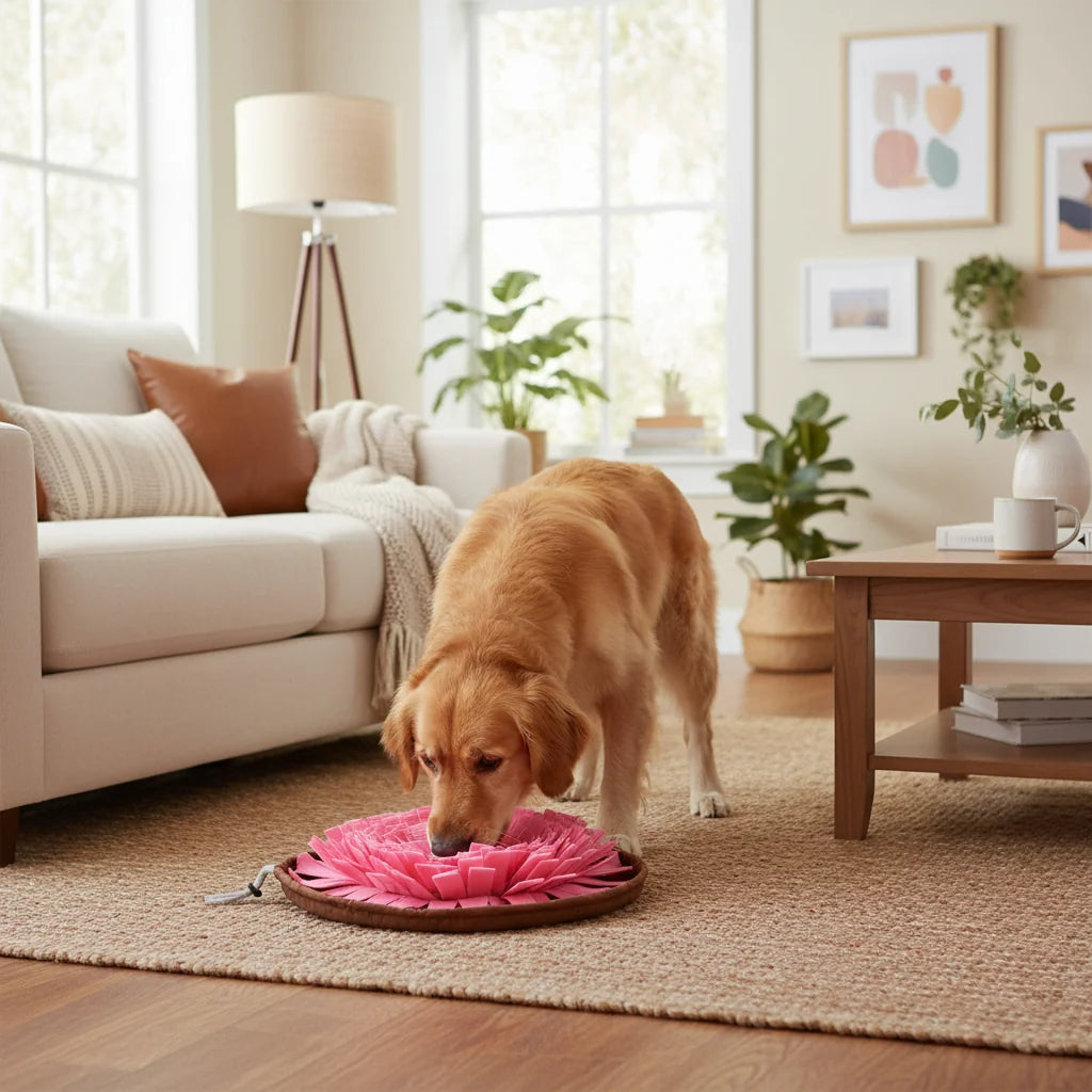 Dog Snuffle Mat Slow-Feeding Eco-Friendly Felt Foldable & Washable