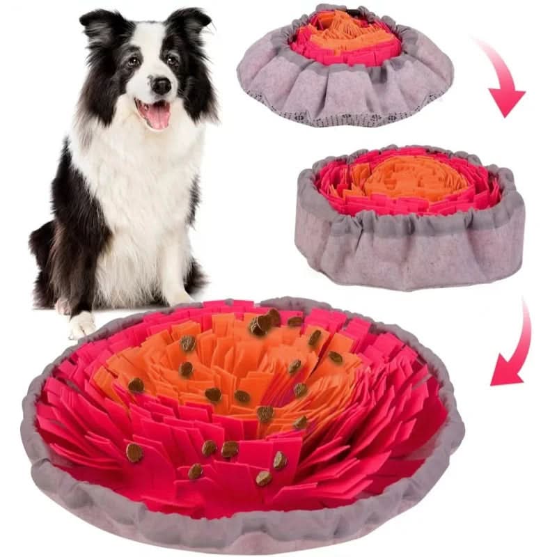 Dog Snuffle Mat Slow-Feeding Eco-Friendly Felt Foldable & Washable