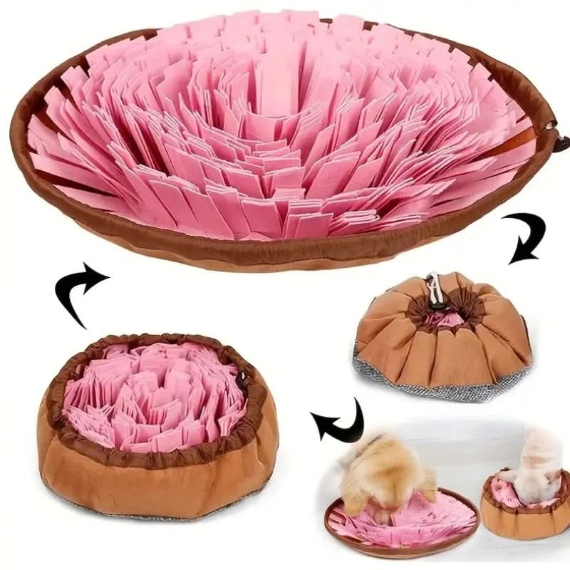 Dog Snuffle Mat Slow-Feeding Eco-Friendly Felt Foldable & Washable