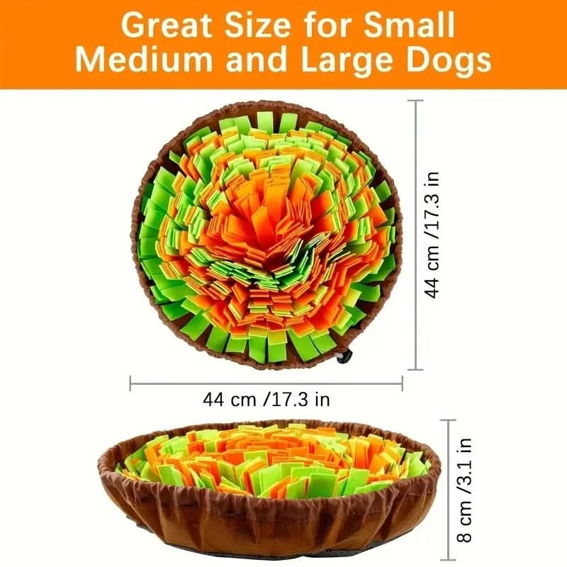 Dog Snuffle Mat Slow-Feeding Eco-Friendly Felt Foldable & Washable