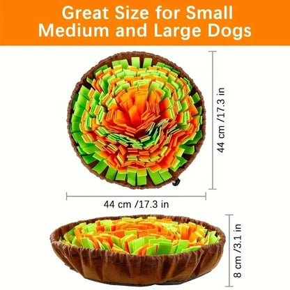 Dog Snuffle Mat Slow-Feeding Eco-Friendly Felt Foldable & Washable