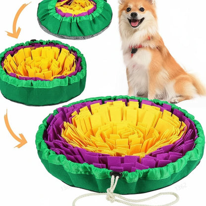 Dog Snuffle Mat Slow-Feeding Eco-Friendly Felt Foldable & Washable