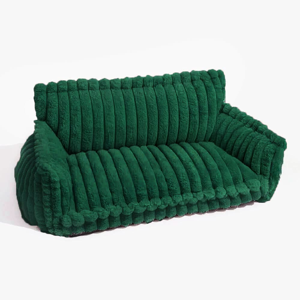 Dog Sofa Bed Orthopedic Memory Foam Raised Edge Washable Cover