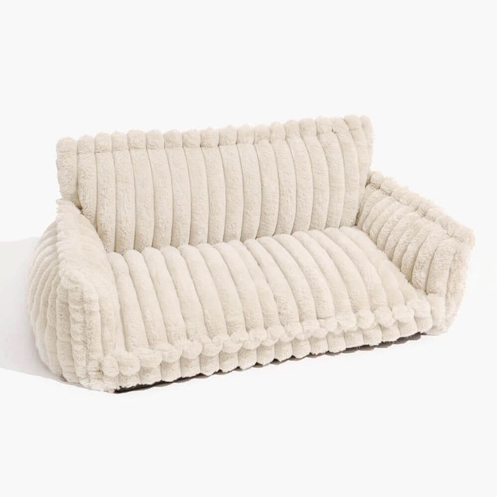 Dog Sofa Bed Orthopedic Memory Foam Raised Edge Washable Cover