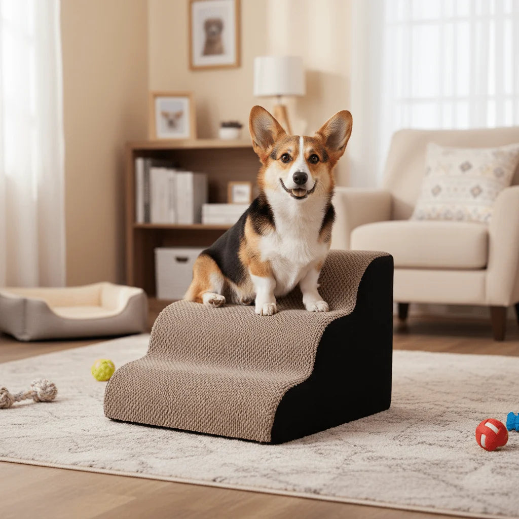 Dog Stairs High-Density Foam 2 Or 3 Steps