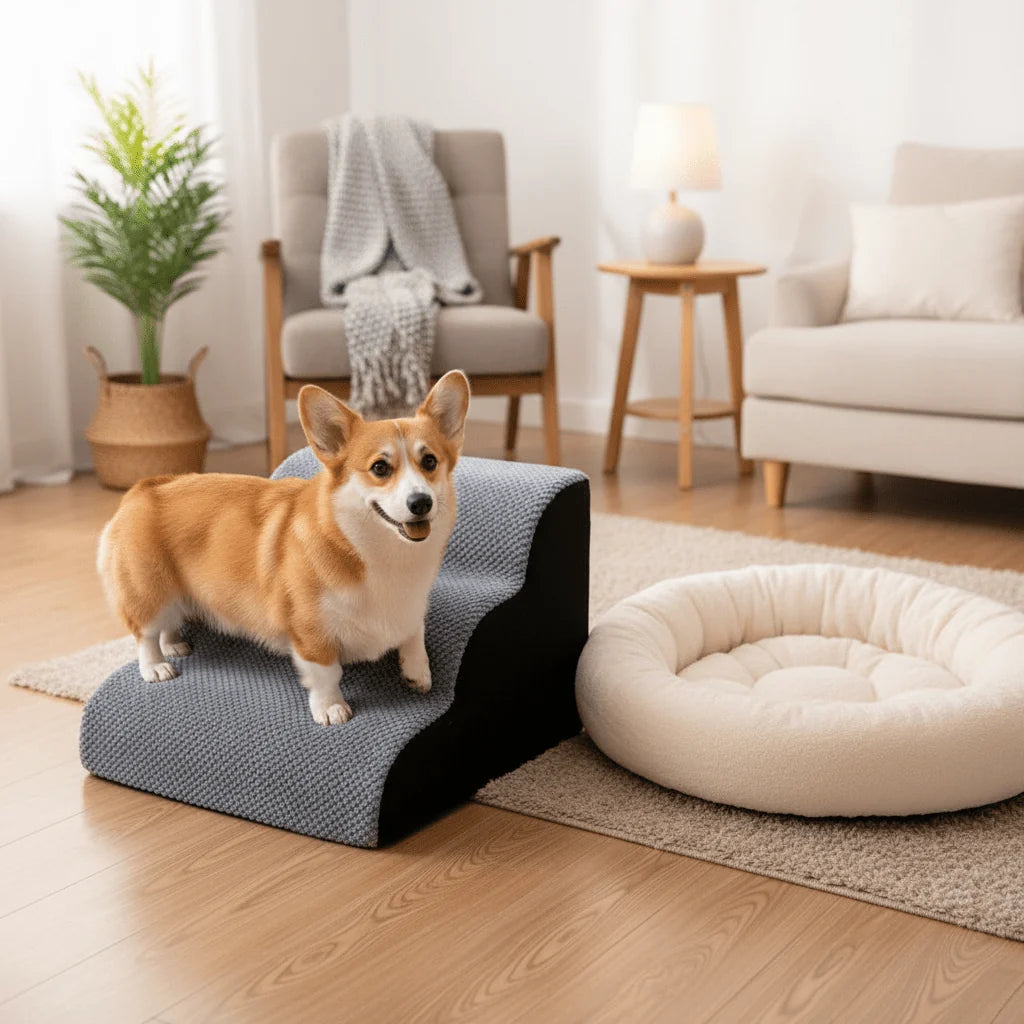 Dog Stairs High-Density Foam 2 Or 3 Steps