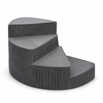 Dog Stairs Orthopedic Foam Non-Slip Corduroy Cover