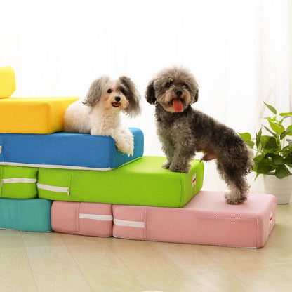 Dog Stairs Two-Step Soft Padded Non-Slip Washable Cover