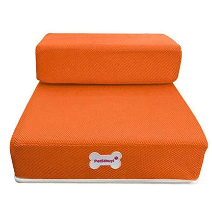 Dog Stairs Two-Step Soft Padded Non-Slip Washable Cover