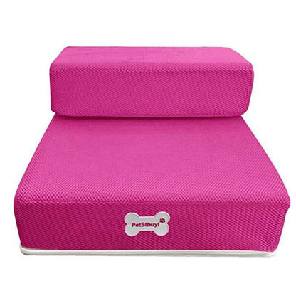 Dog Stairs Two-Step Soft Padded Non-Slip Washable Cover