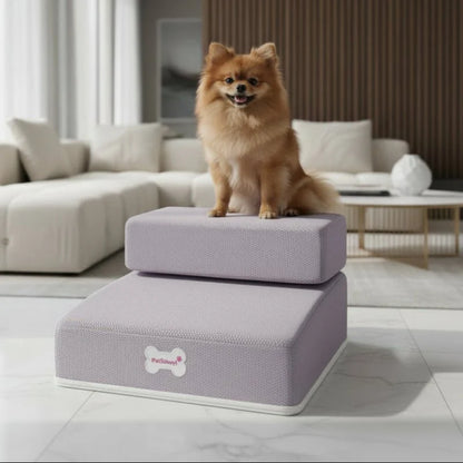 Dog Stairs Two-Step Soft Padded Non-Slip Washable Cover