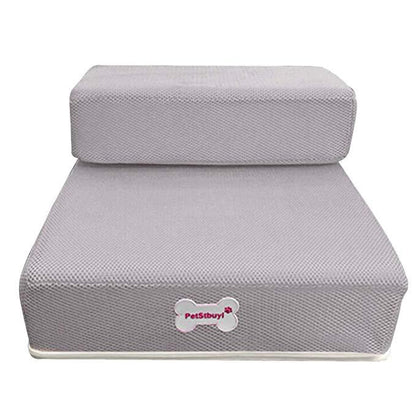 Dog Stairs Two-Step Soft Padded Non-Slip Washable Cover