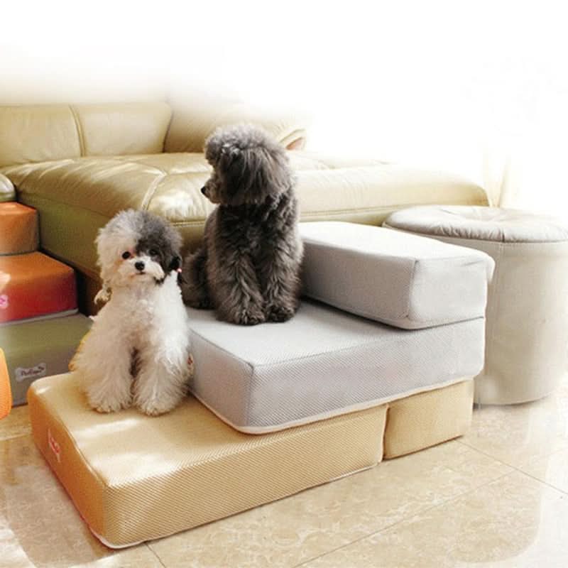 Dog Stairs Two-Step Soft Padded Non-Slip Washable Cover