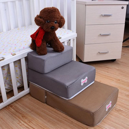 Dog Stairs Two-Step Soft Padded Non-Slip Washable Cover