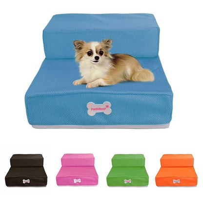 Dog Stairs Two-Step Soft Padded Non-Slip Washable Cover