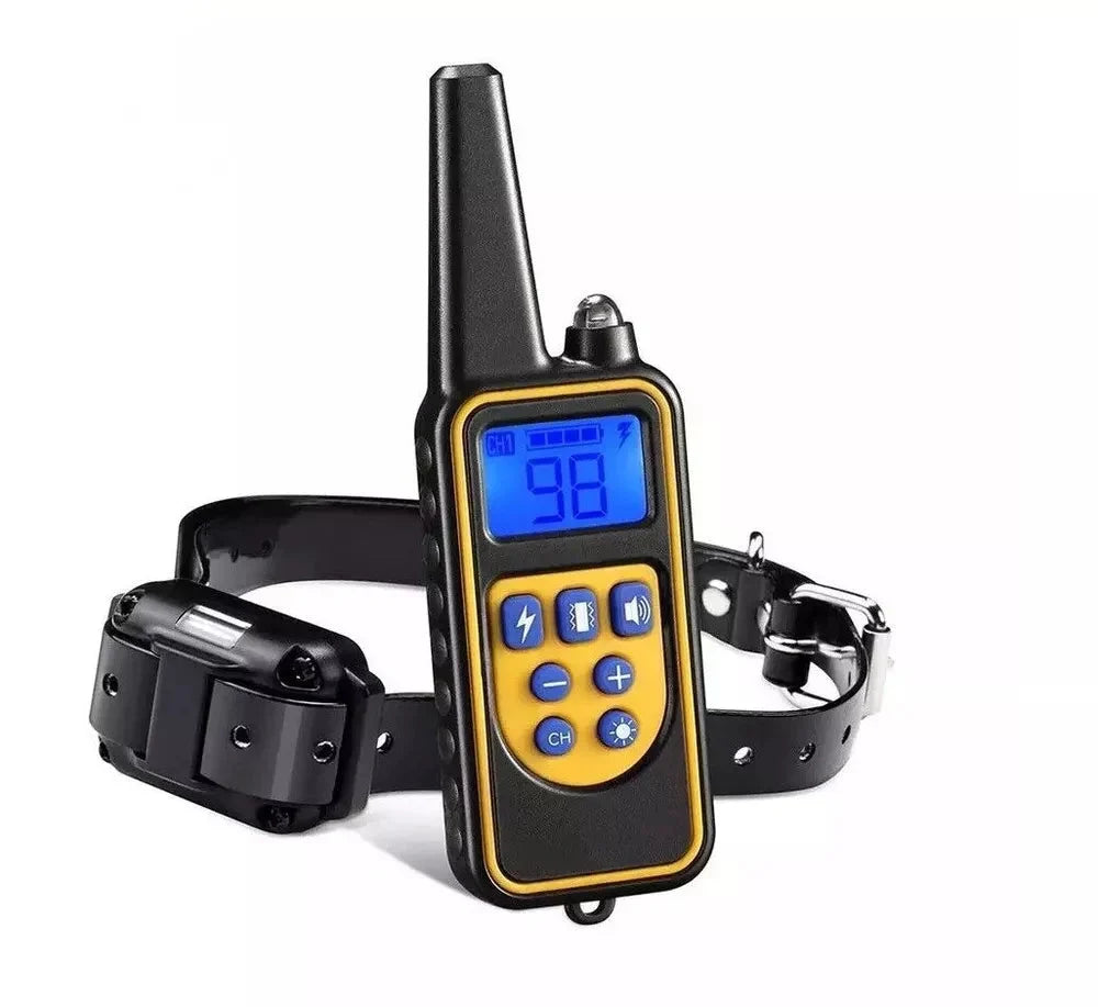 Dog Training Collar Remote-Controlled Waterproof 2,600 Ft Range