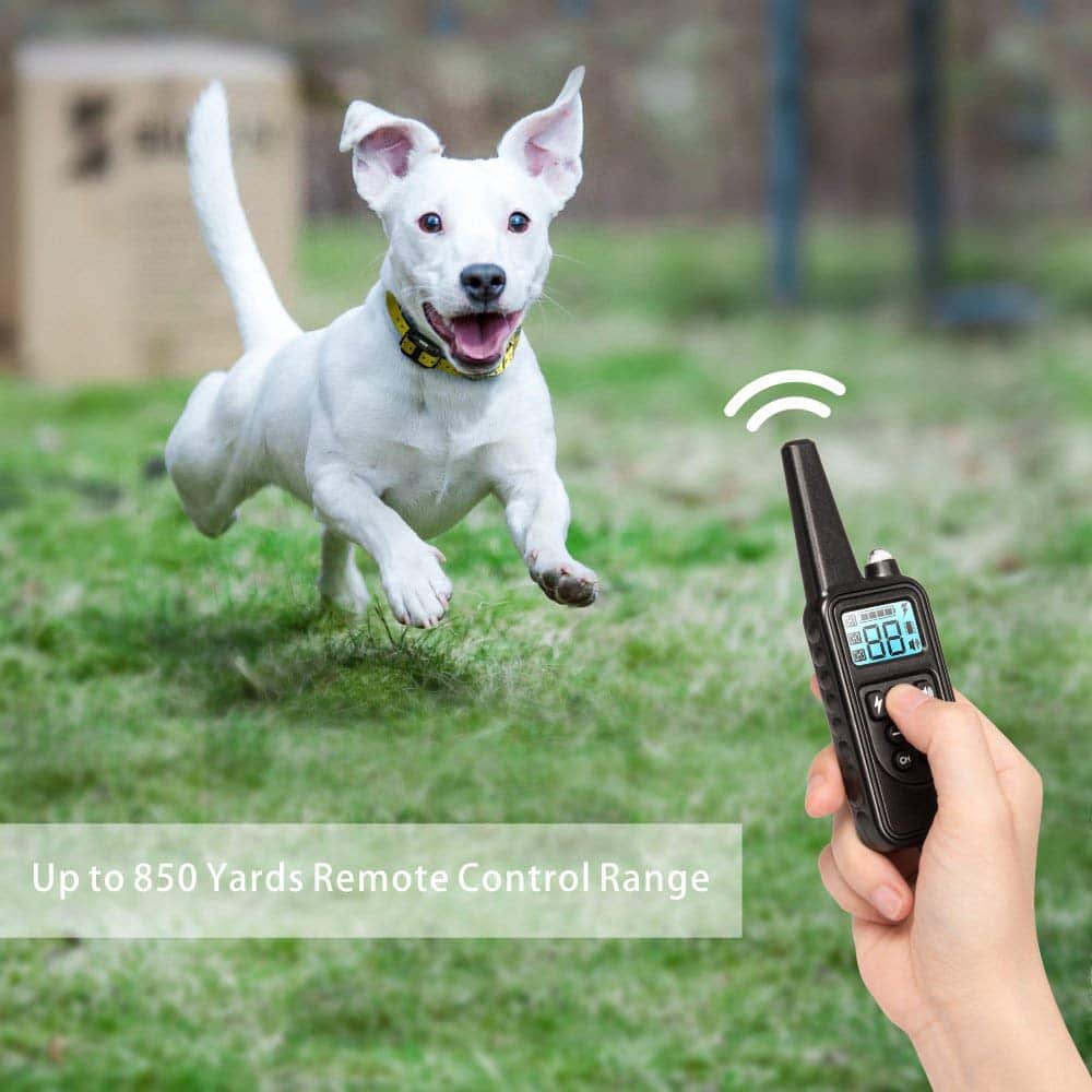 Dog Training Collar Tone Vibration Static 2600 Ft Range Waterproof Rechargeable