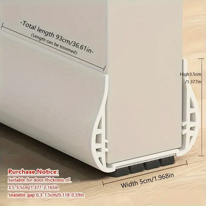 Door Draft Stopper Adjustable Foam Filled Trim To Fit