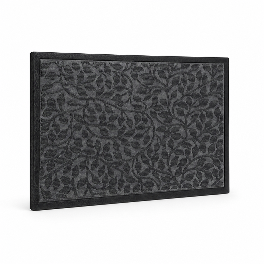 Door Mat Floral Design Non-Slip Backing & Easy Clean