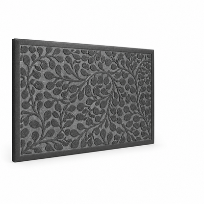 Door Mat Floral Design Non-Slip Backing & Easy Clean