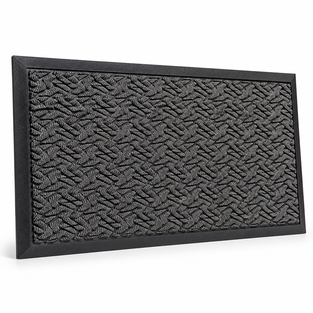 Door Mat Floral Design Non-Slip Backing & Easy Clean