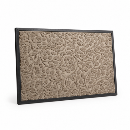 Door Mat Floral Design Non-Slip Backing & Easy Clean