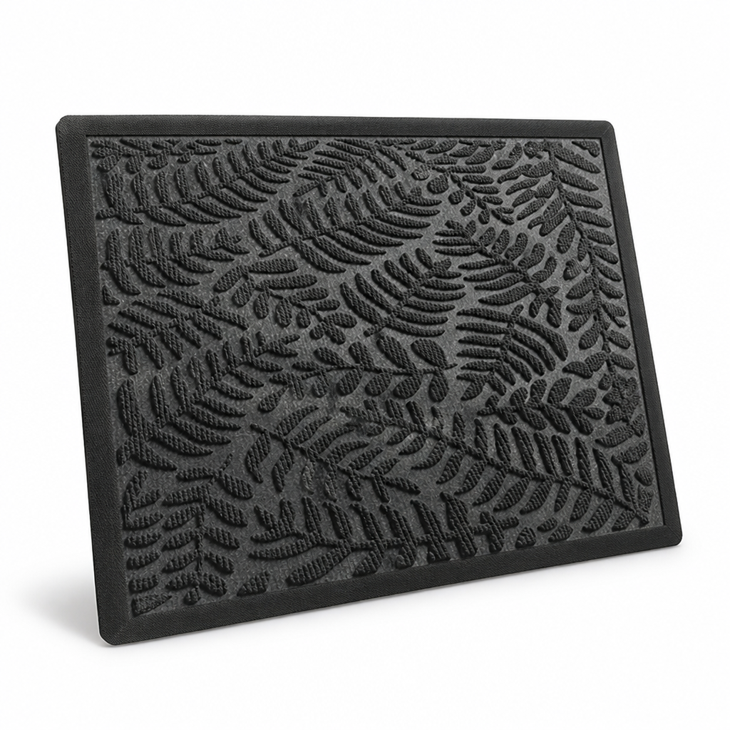 Door Mat Floral Design Non-Slip Backing & Easy Clean