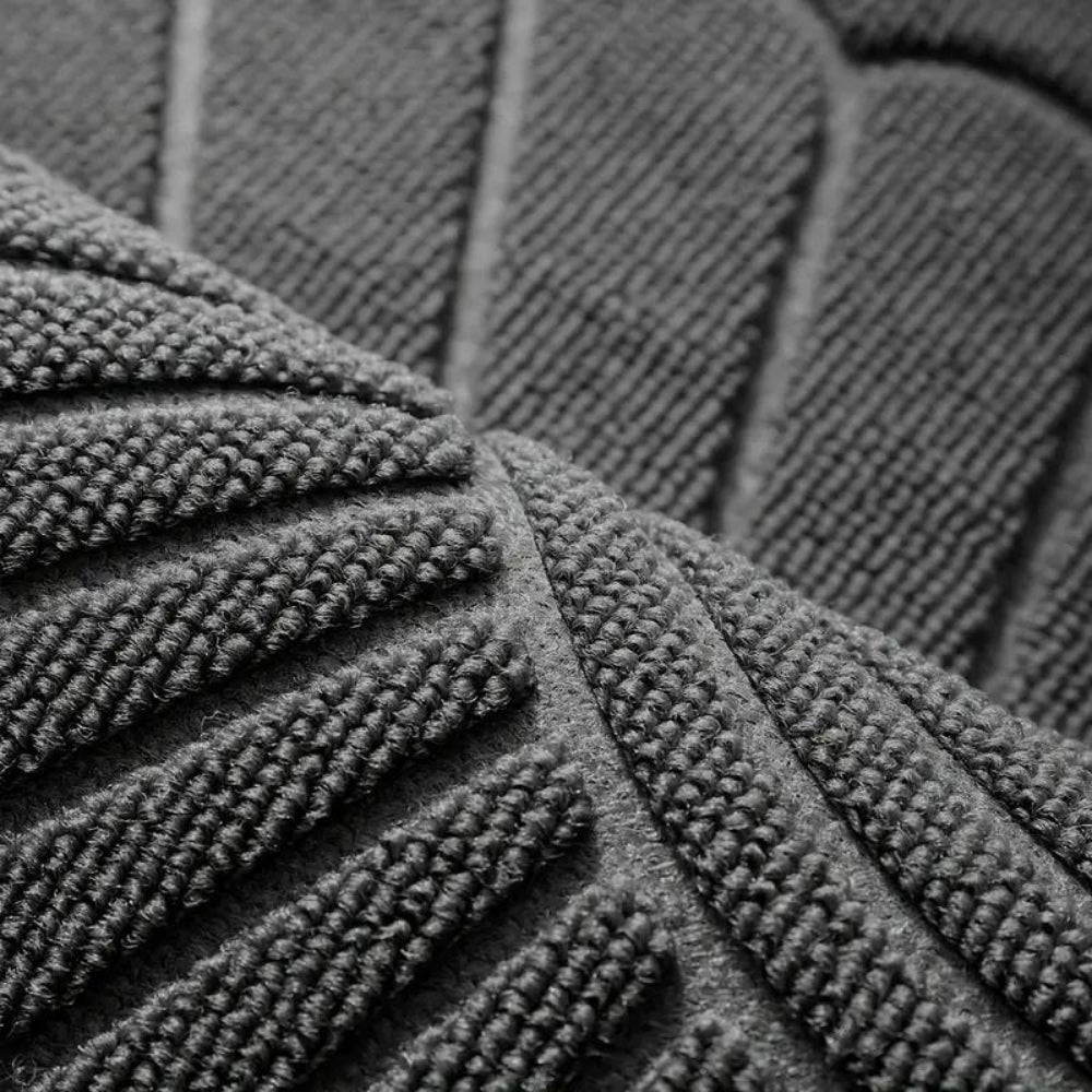 Door Mat Half-Circle Polyester Non-Slip Backing