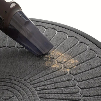 Door Mat Half-Circle Polyester Non-Slip Backing
