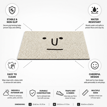 Door Mat Indoor Outdoor Water-Resistant & Non-Slip
