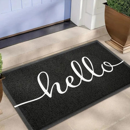 Door Mat Low-Profile Dirt-Trapping Non-Slip Rubber Backing