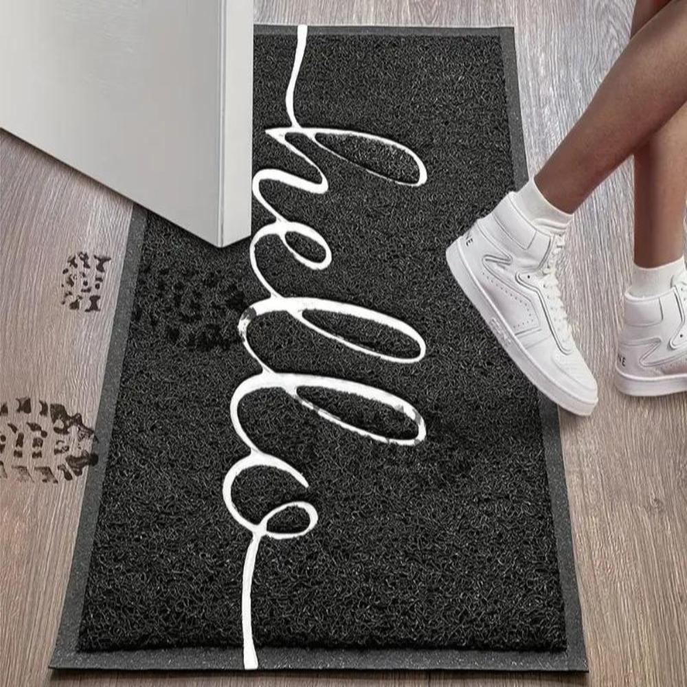 Door Mat Low-Profile Dirt-Trapping Non-Slip Rubber Backing