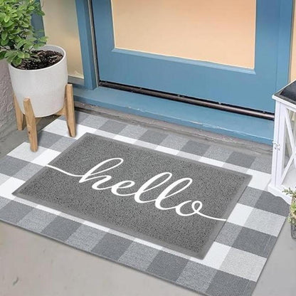 Door Mat Low-Profile Dirt-Trapping Non-Slip Rubber Backing